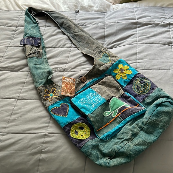 Patchwork Crossbody Totebag - Picture 1 of 9